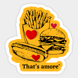 Love of fooood Sticker